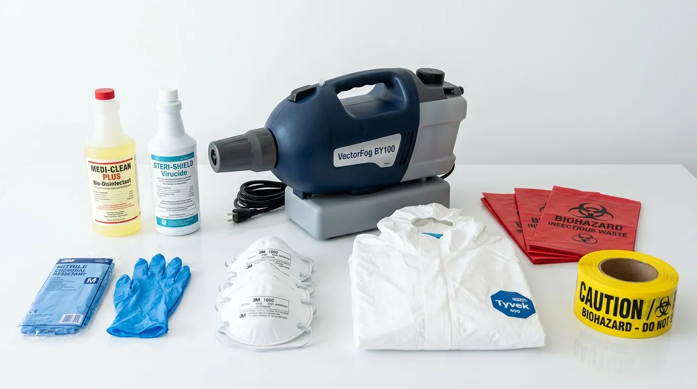 Professional biohazard remediation crew working in Mount Sterling